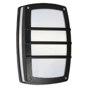 Bright Star BH408 Black Die Cast Aluminium Bulkhead with White – main view