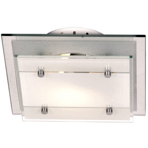 Bright Star CF1361 Chrome Mirror and Frosted Glass with Polished Clips – main view