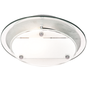 Bright Star CF1362 Chrome Mirror and Frosted Glass with Polished Clips – main view