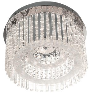 Bright Star CF294 Stainless Steel Ceiling Fitting with Glass – main view
