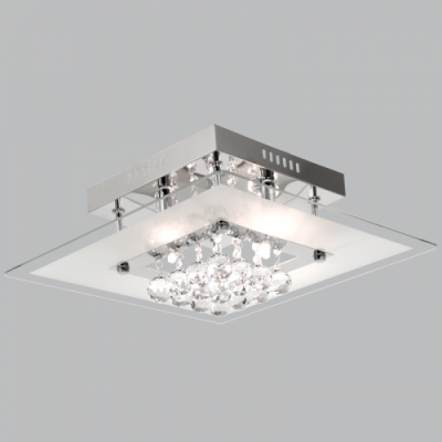 Bright Star CF312/5 Crystal Polished Chrome with Glass and s Ceiling – main view
