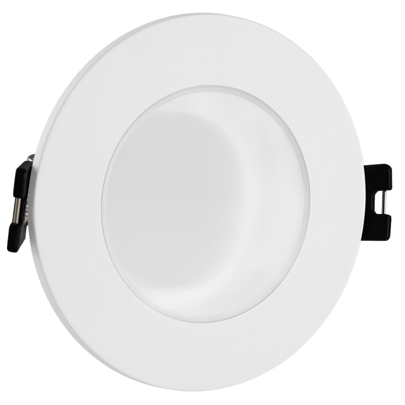 Bright Star DL144 White Polycarbonate Down Light with Clear Cover – main view