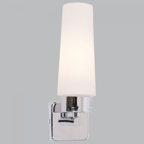 Bright Star ML030 Chrome Polished Wall Bracket with White Glass, IP44 – main view