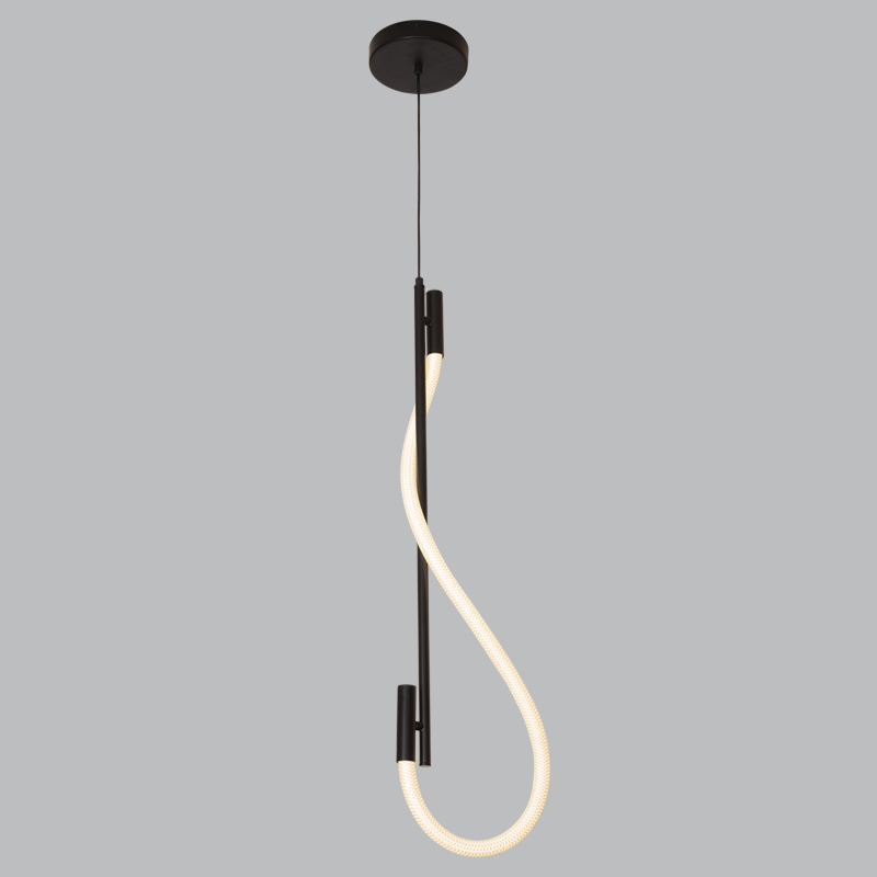 Bright Star PEN951 Black LED Pendant with Flexible Light Tube – main view