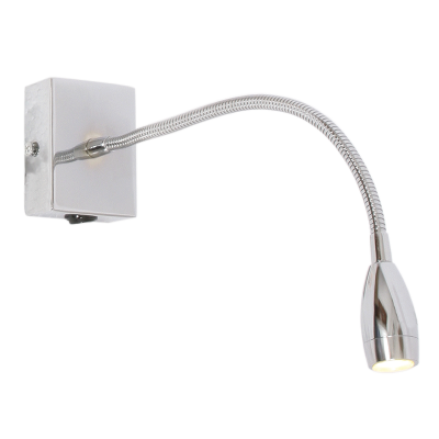 Bright Star WB041/1 Chrome Polished Wall Fitting with Gooseneck Arm – main view