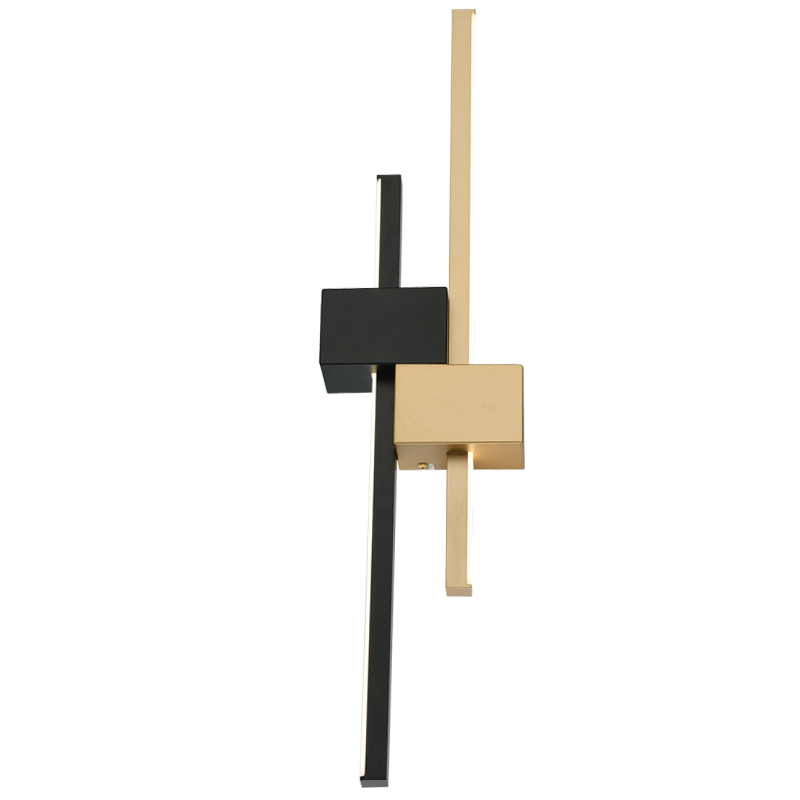 Bright Star WB281 Sand Black And Painted Gold Metal and Acrylic LED – main view