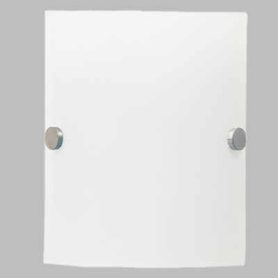 Bright Star WB3356 Satin Frosted Glass with Chrome Clips Wall Light – main view