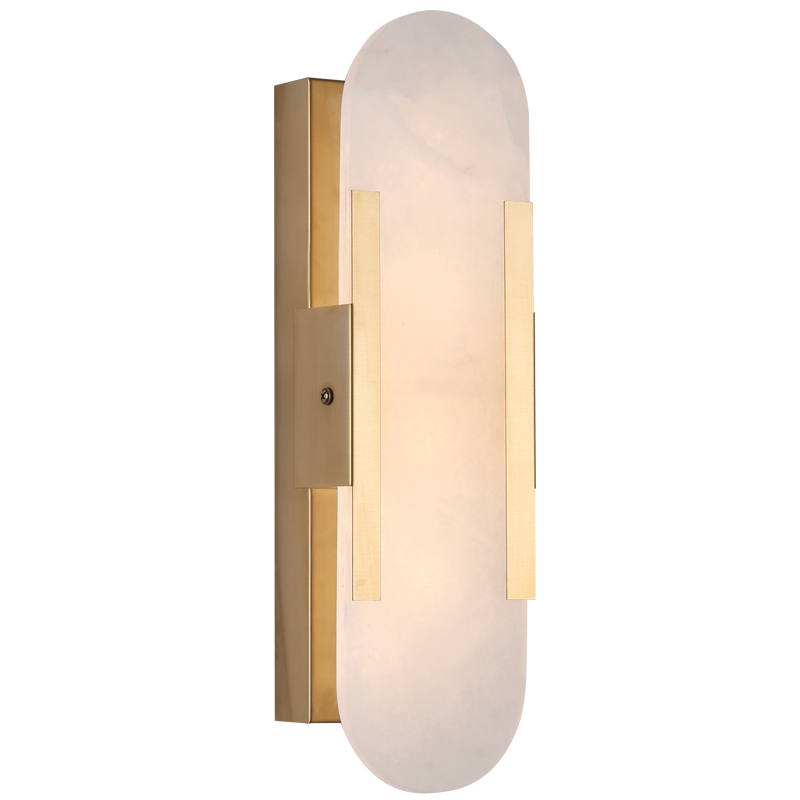 Bright Star WB347 Copper Gold Metal and White Marble Wall Bracket – main view