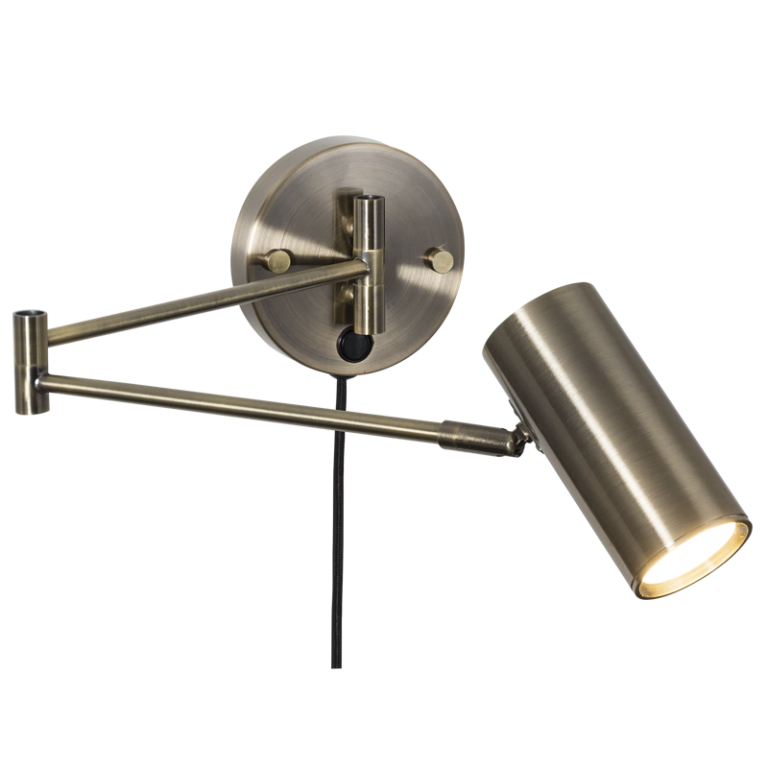 Bright Star WB370 Satin Brass Metal Wall Bracket with Moveable Arms – main view