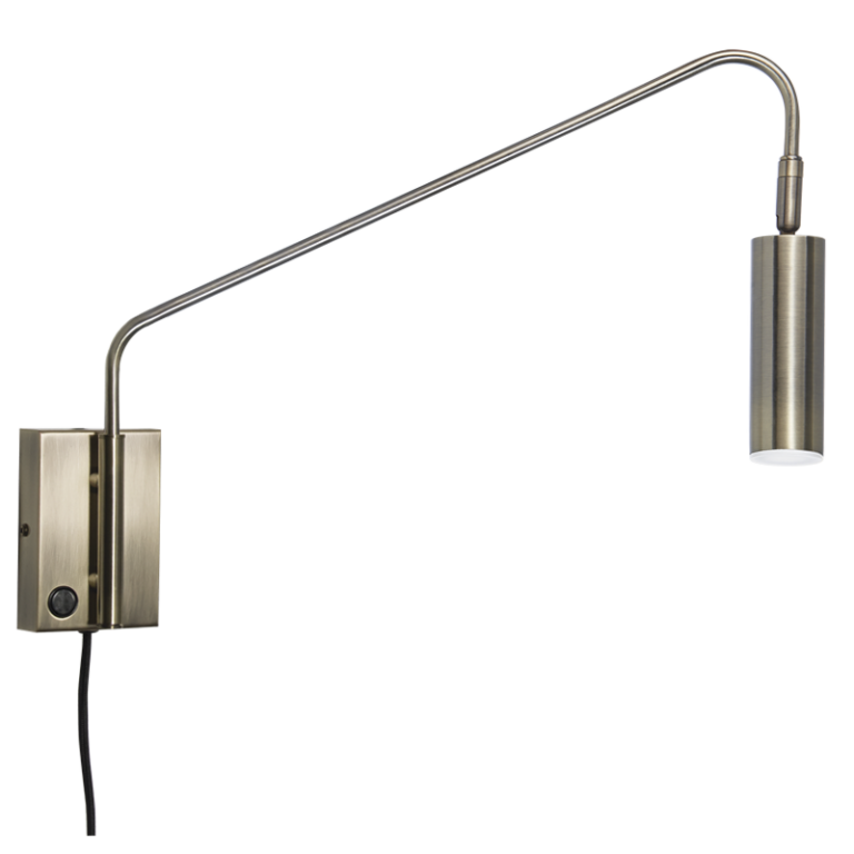 Bright Star WB372 Satin Brass Metal LED Wall Bracket with Moveable – main view