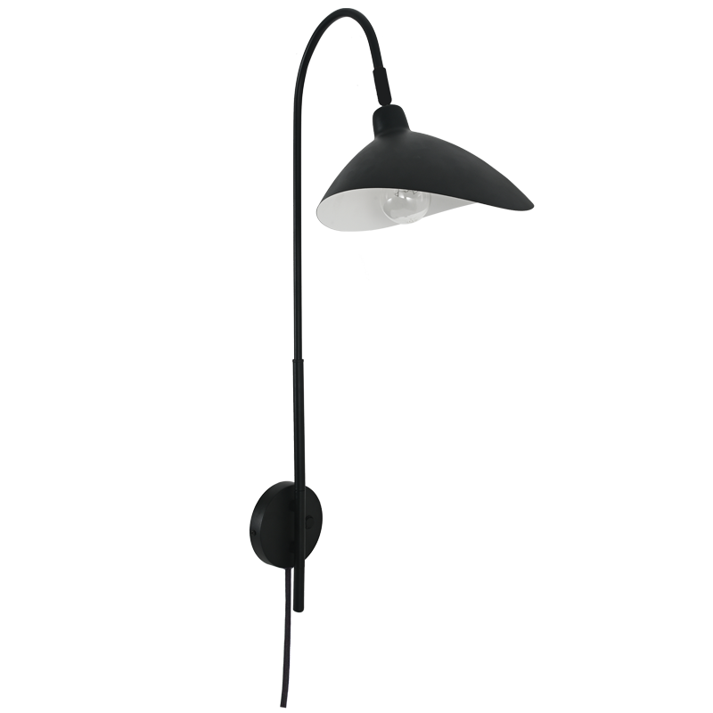 Bright Star WB375 Black Metal Wall Fitting with On/off Switch – main view