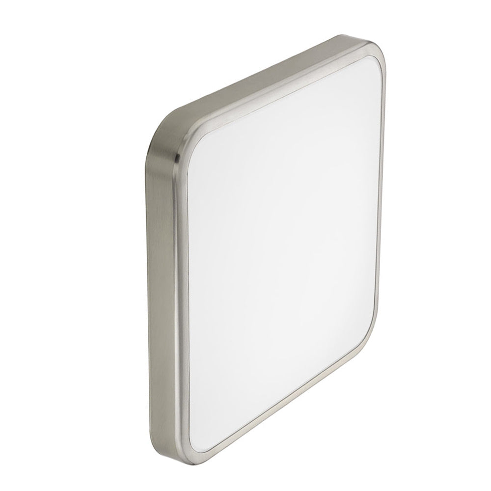 Eglo Manilva Satin Nickel LED Wall & Ceiling Light 16W IP44 – main view
