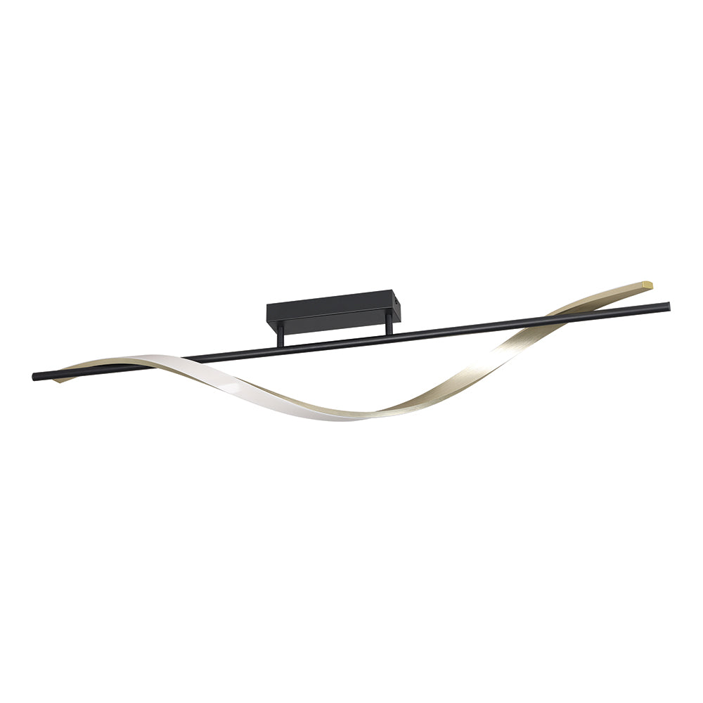 Eurolux C758 Conaprato Ceiling Light Black/Brushed Brass LED – main view