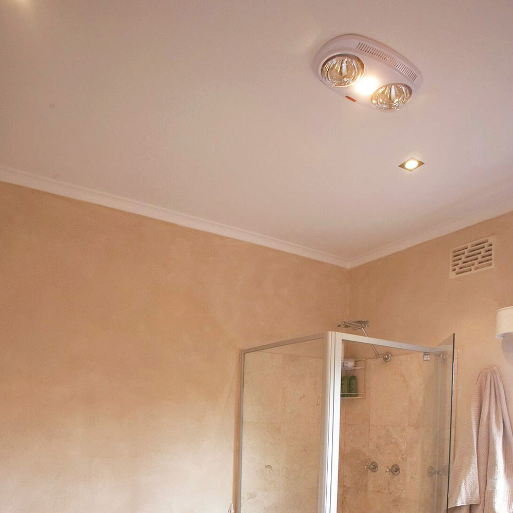 Eurolux C85W 3-in-1 Bathroom Heater White 2x275W & 1x60W Ceiling Light – view 2