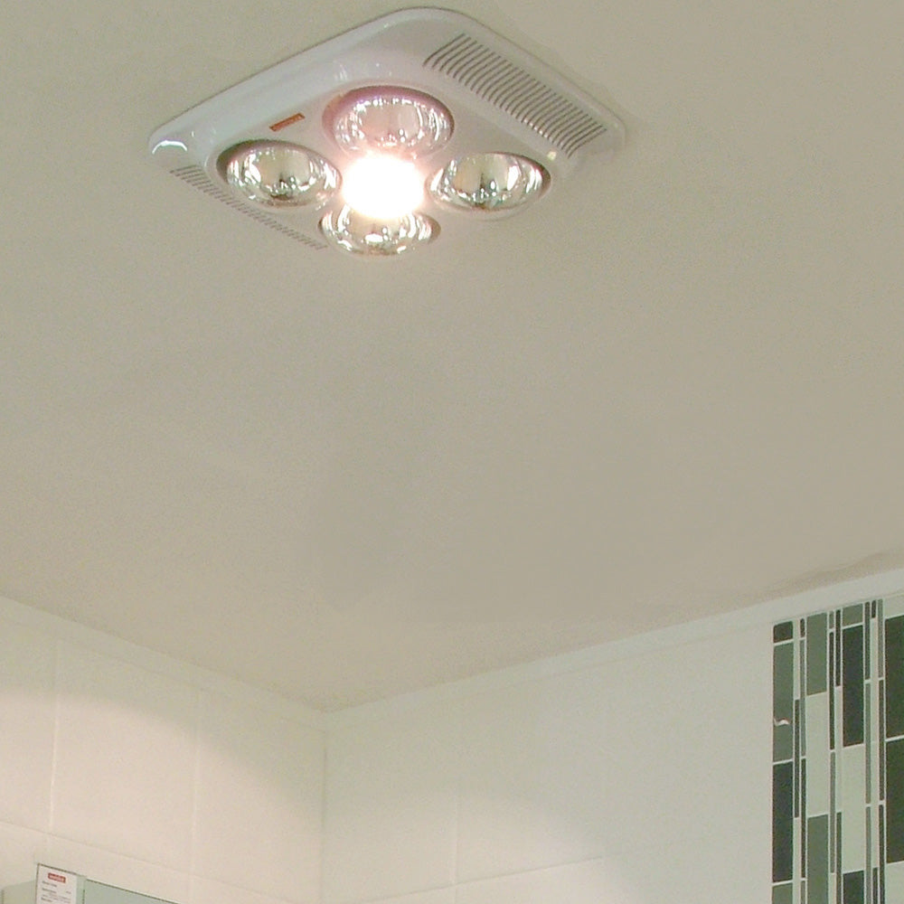 Eurolux C86W 3-in-1 Bathroom Heater White 4x275W/1x60W Ceiling Light – view 2