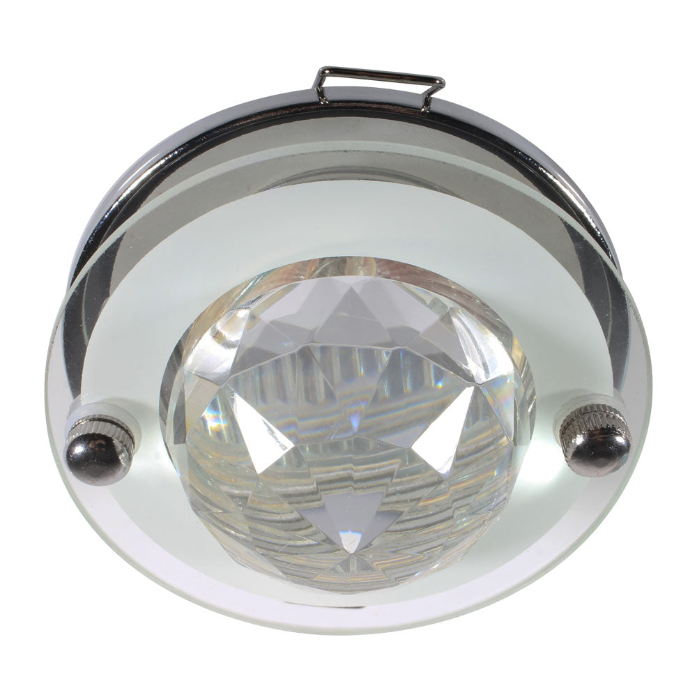 Eurolux D103CHC Pressed Steel Downlight with Crystal Ball – main view