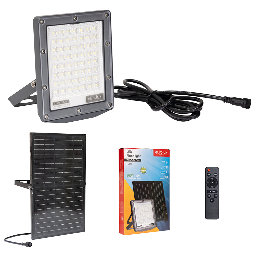 Eurolux FS321 Solar Floodlight LED 1500lm 6500K – main view
