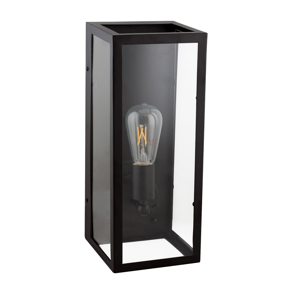 Eurolux O410B Wall Light E27 Clear Glass Black – main view