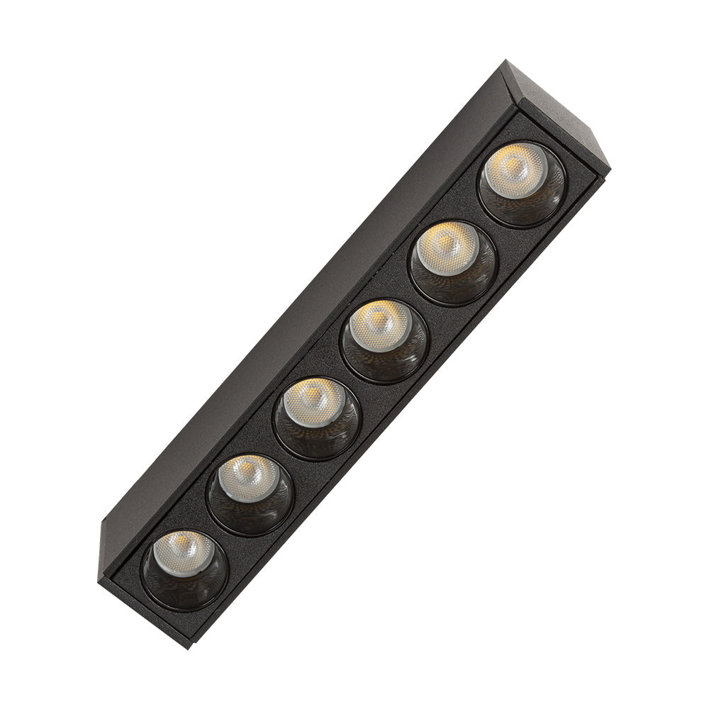 Eurolux PR721D DIMMABLE Magnetic Track Spotlight LED 6x1W Black – main view