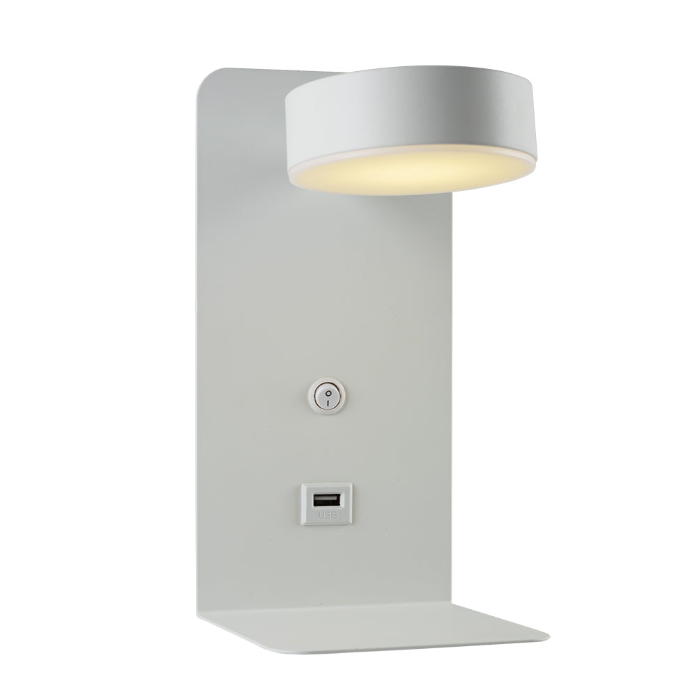 Eurolux W621 140mm USB LED Wall Light with USB – view 2