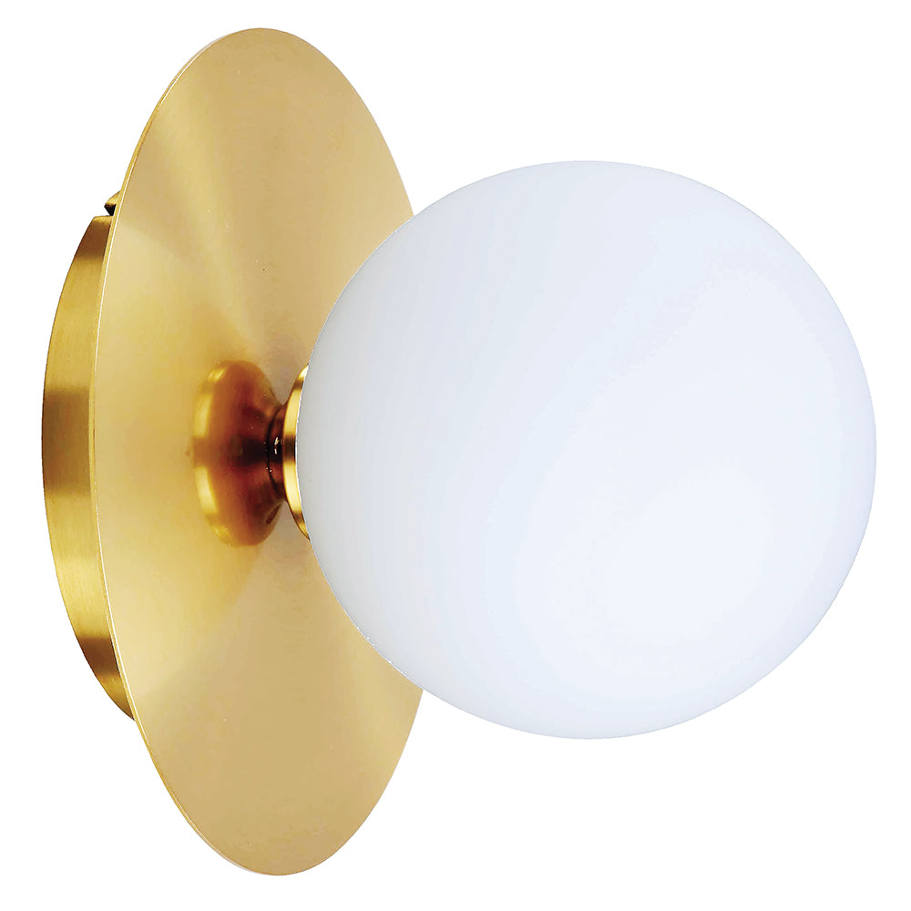 Eurolux W663 Wall Light 200mm LED G9 1x5W Gold/Milky White – main view