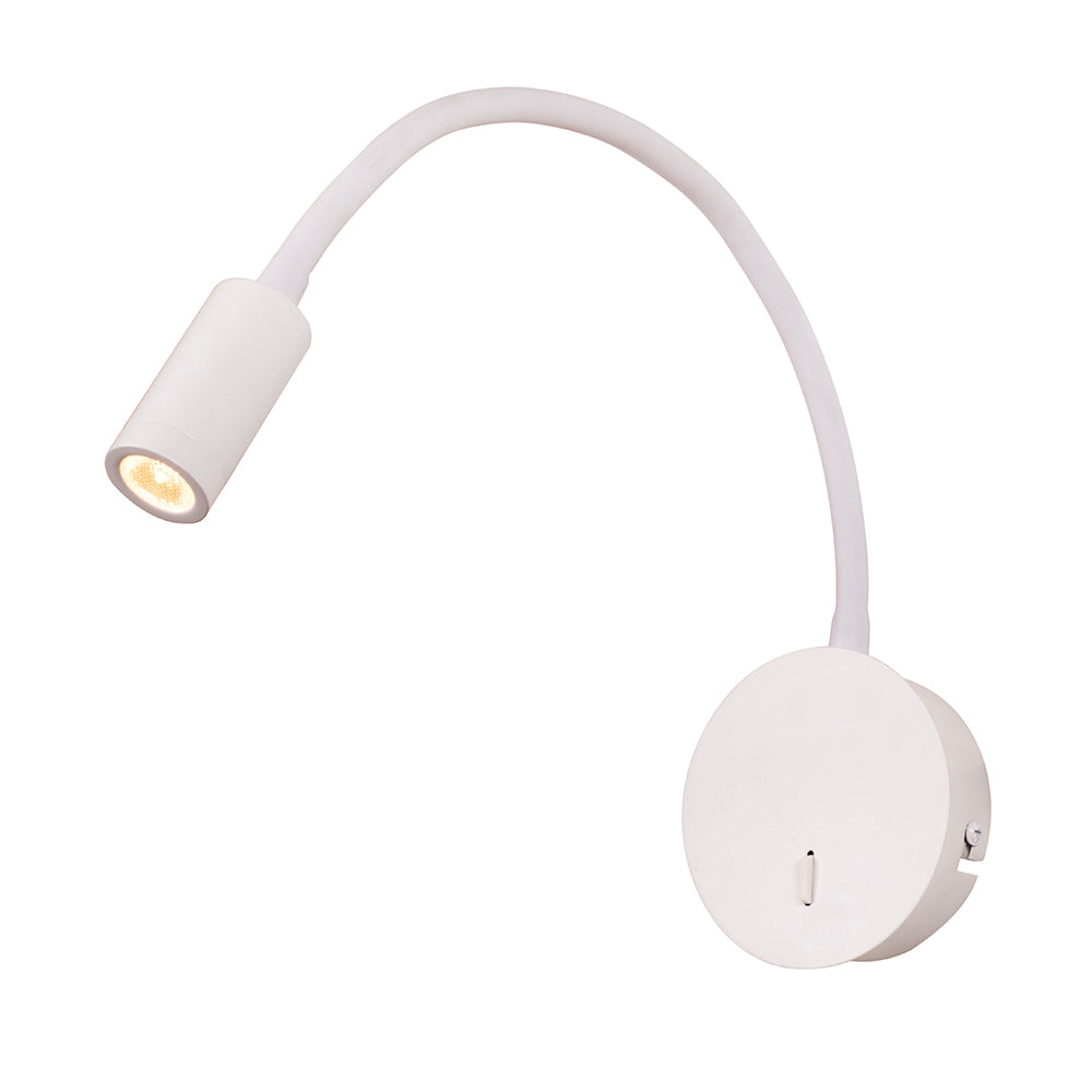 Eurolux W664 Wall Light Flexi Neck LED 2.5W 3000K White – main view