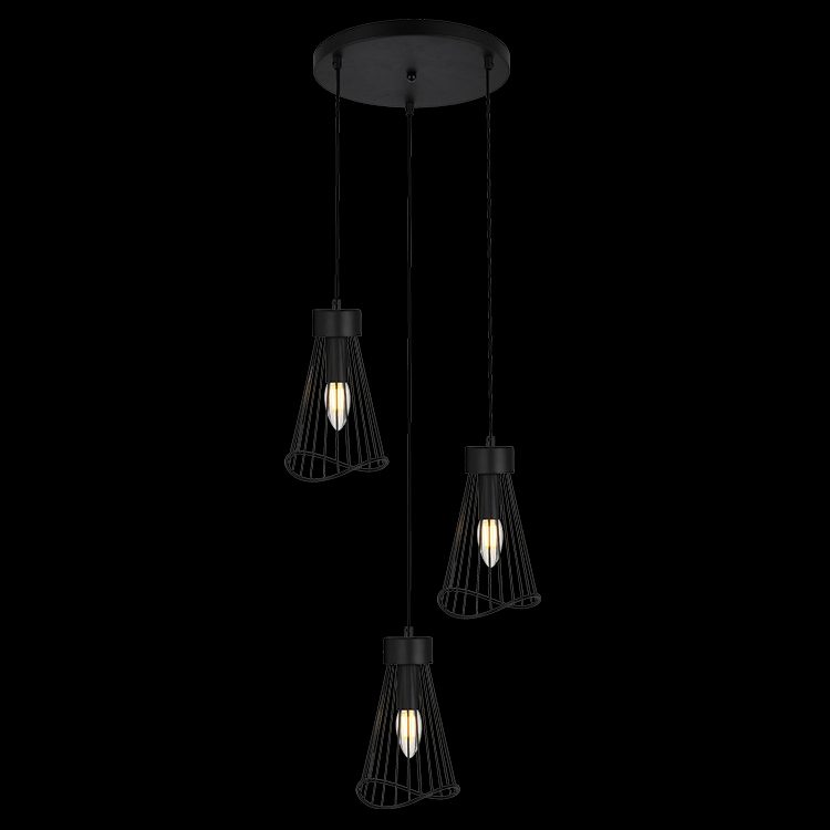 K.Light 3 x E14 Sensu Cluster Pendant Light – main view