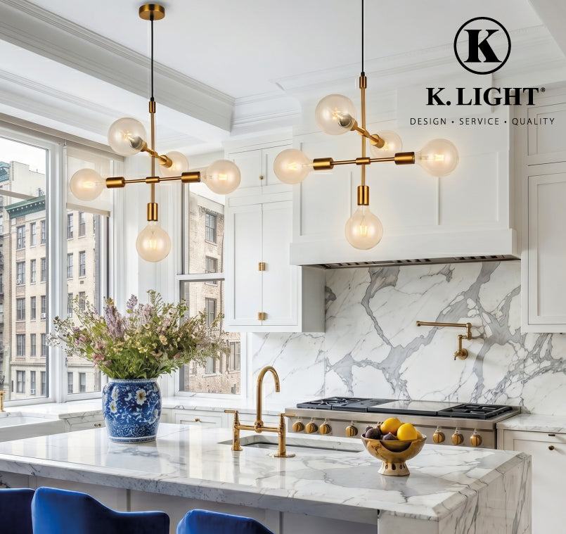 K.Light Antique Brass Boss Pendant – view 2