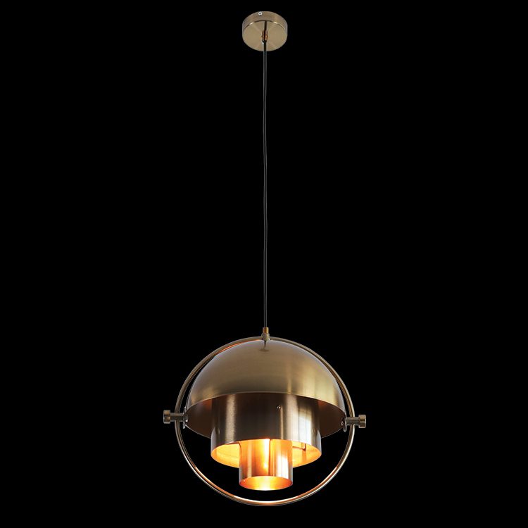 K.Light Antique Brass Multi Design 42cm Pendant – main view