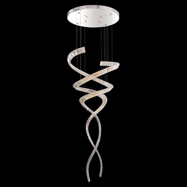 K.Light Ballerina Chrome & Crystal LED Chandelier 80cm 100W – main view