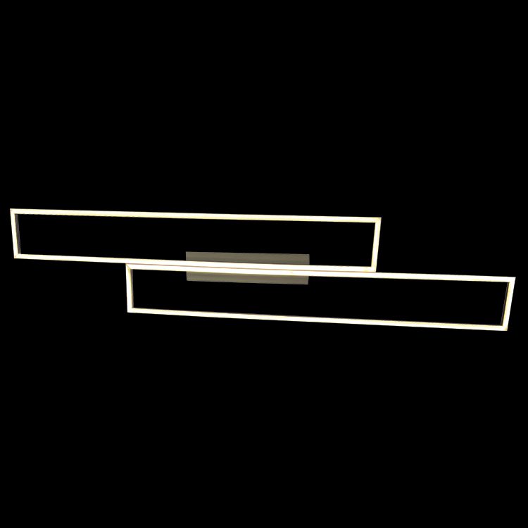 K.Light Black & Wood LED Parallel Ceiling Fitting – main view