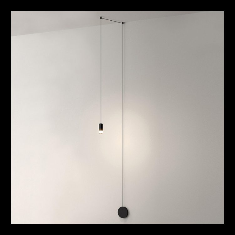 K.Light Black LED 1 Light Symmetrical Wire Fitting Ceiling Light – main view