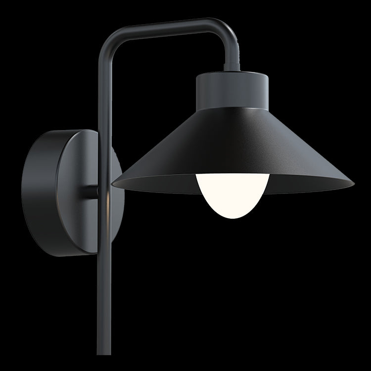 K.Light Black LED Long Cottage Aluminium & Acrylic Wall Light – main view