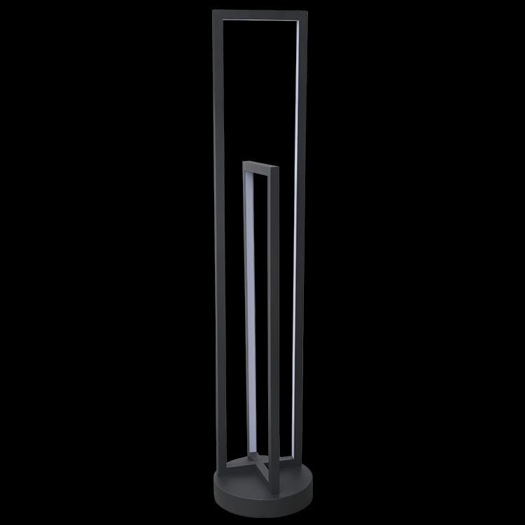K.Light Black LED Slim Enigma Floor Lamp – main view