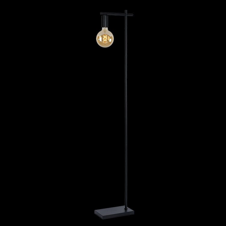 K.Light Black Slick Floor Lamp – main view