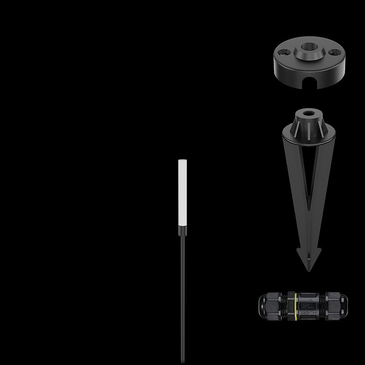 K.Light Black With Frosted Glass LED Frosted Tube 60cm Spike – main view