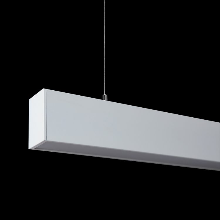 K.Light Complete 1 Meter Black Aluminium U-Channel Pendant with Black – view 4