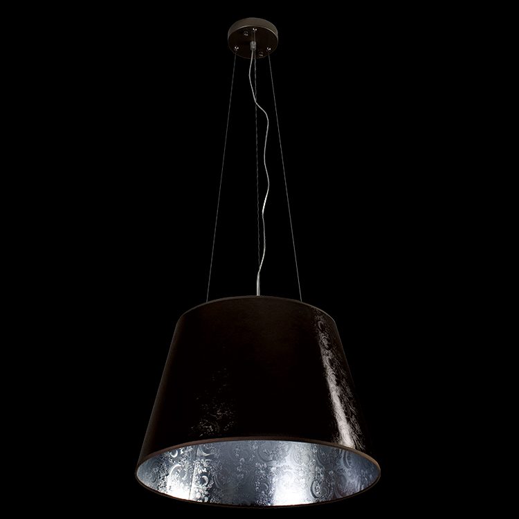 K.Light Copper / Silver Tapered Drum Pendant – main view