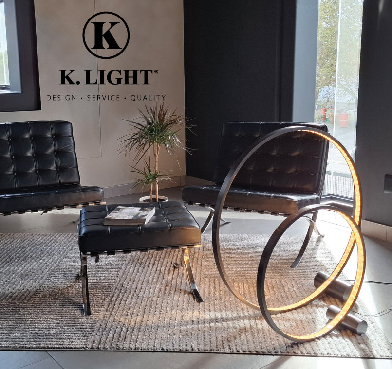 K.Light Crystal Ring Black LED Floor Lamp 60cm – view 2