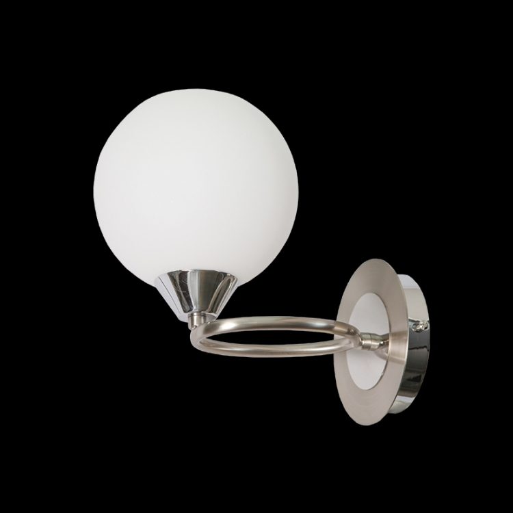 K.Light Flower Luxury Round Glass Wall Light – main view