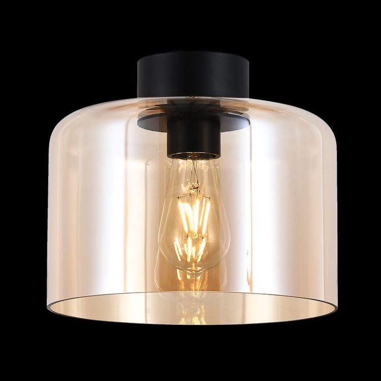 K.Light Glass Drum Ceiling Light – main view