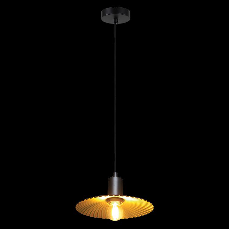 K.Light Gold & Black 22cm Golden Shell Pendant – main view