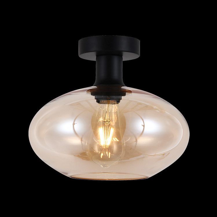 K.Light Large Glass Orb Ceiling Light – main view