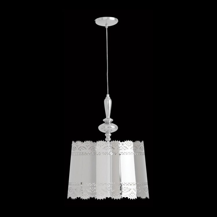 K.Light Large Lace Pendant, Chrome – main view