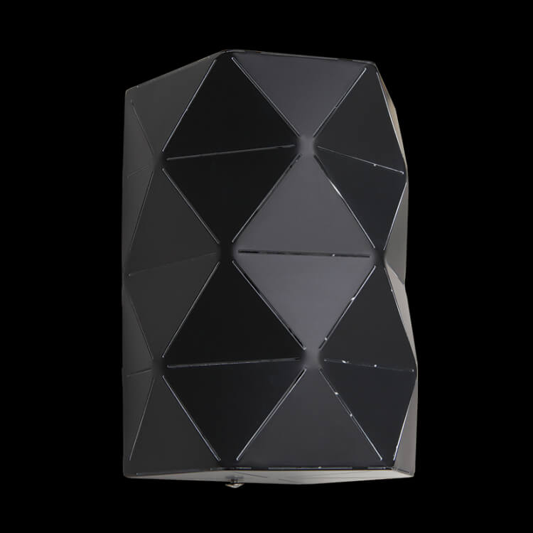 K.Light Laser Cut Metal Cylinder Black Wall Light – main view