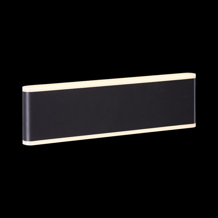 K.Light LED COB Black Large Slim Wall Light – main view