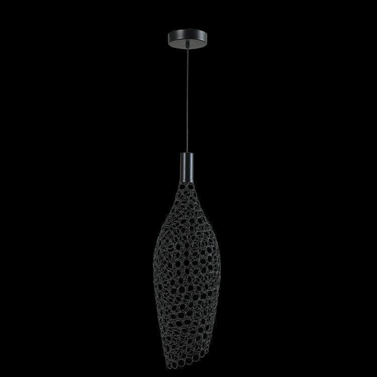 K.Light LED Large Long Metal Ring Pendant – main view