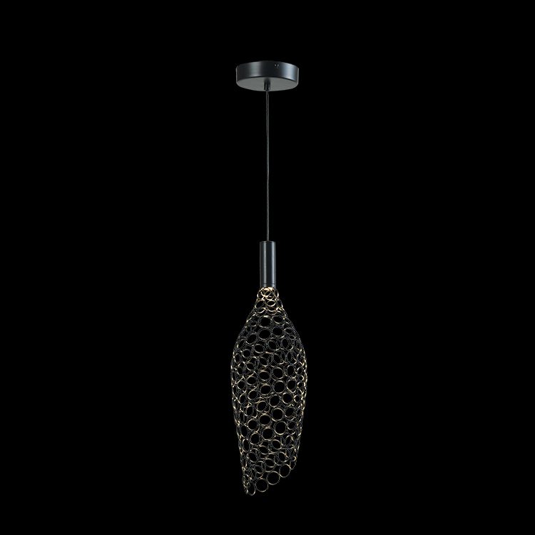 K.Light LED Medium Long Metal Ring Pendant – main view