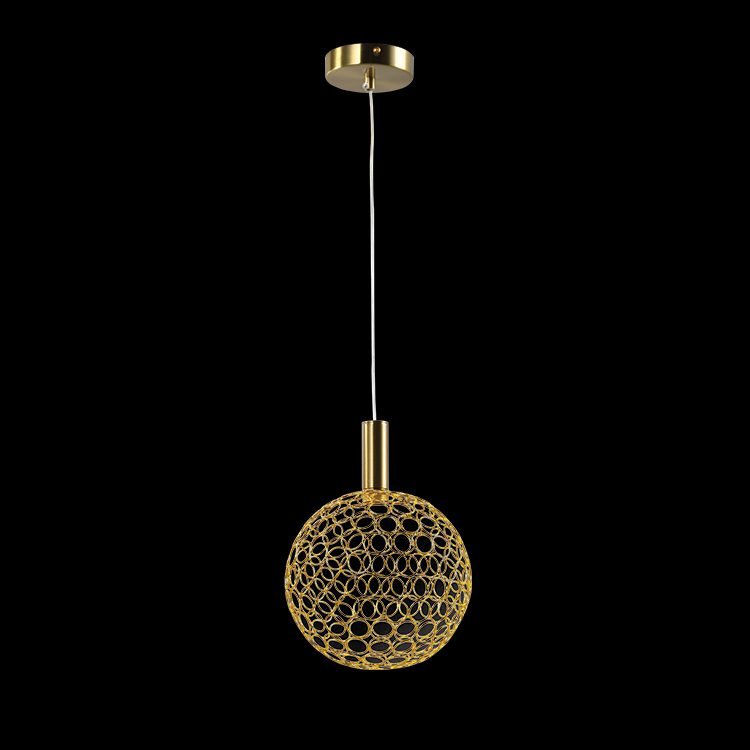K.Light LED Medium Round Metal Ring Pendant – view 3