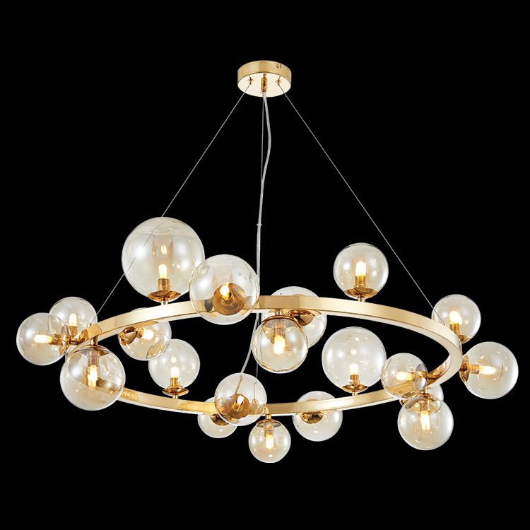 K.Light LED Round Bubble Glass Pendant (Option 1 Display) – view 2